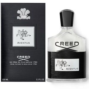 Creed Aventus Fragrance with Black Accents